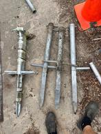 3 grondpoten tbv. verkeersborden, Doe-het-zelf en Verbouw, Ophalen, Gebruikt, Overige metalen