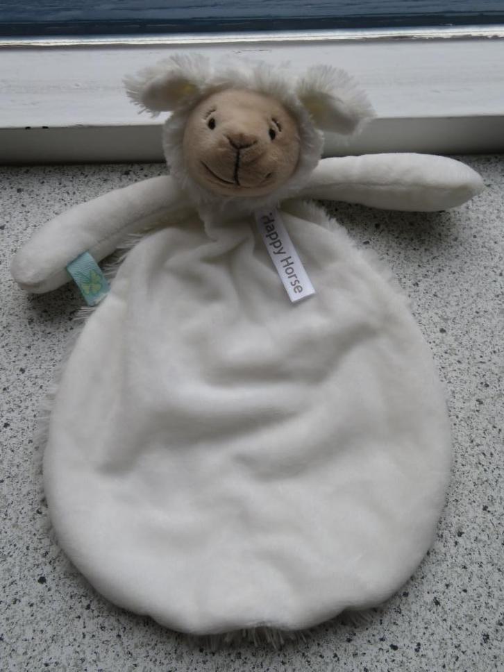 Knuffeldoek schaap of schaapje merk Happy Horse Lugano, Kinderen en Baby's, Speelgoed | Knuffels en Pluche, Nieuw, Overige typen