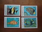 Vissen + WNF Malediven 1986, mi. 1198-1201 postfris, Ophalen of Verzenden, Postfris, Dier of Natuur