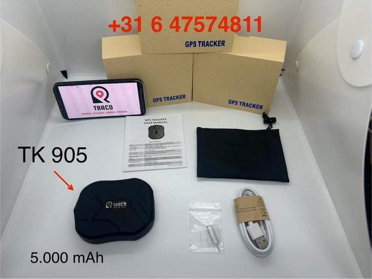 TKSTAR 4G GPS Tracker 905 Sterke Magneet Live Volgen OP=OP, Auto diversen, Anti-diefstal, Nieuw, Ophalen of Verzenden