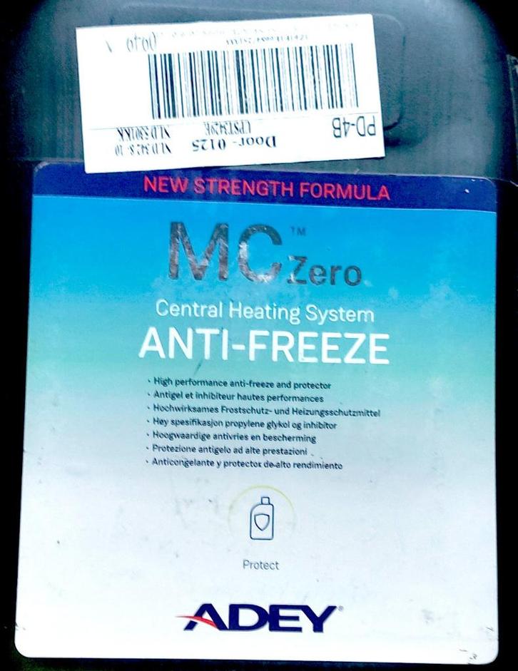 McZero antivries voor CV systemen, Watersport en Boten, Accessoires en Onderhoud, Zo goed als nieuw, Overige typen, Ophalen