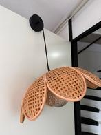 Mooie rieten bloemenlamp - Perfecte staat, Ophalen, Zo goed als nieuw, Hout, Minder dan 50 cm