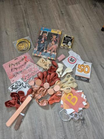 50 jaar/vijftig Sara verjaardag versiering pakket beschikbaar voor biedingen