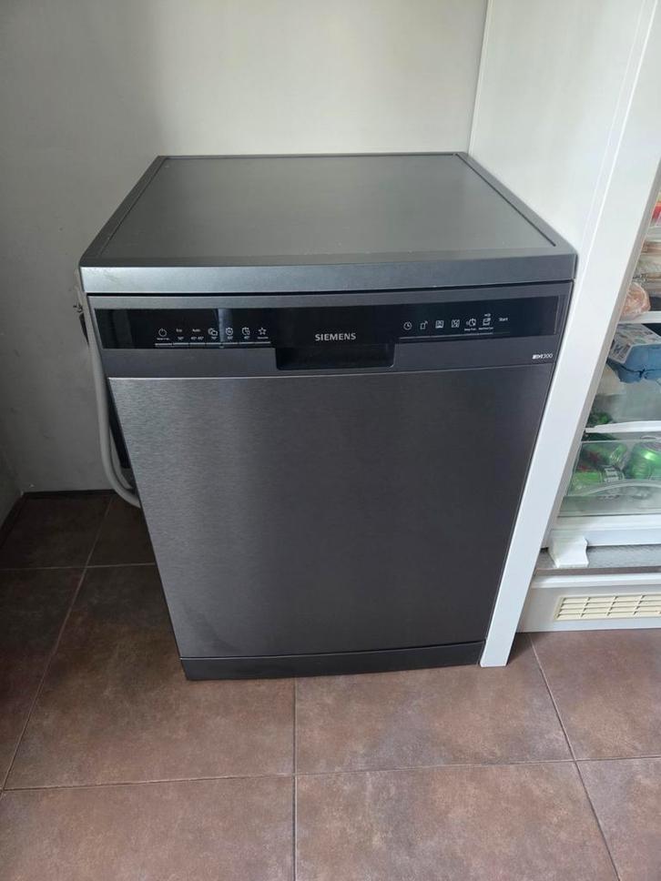 Zwarte Siemens SN23EC14CE vaatwasser, Witgoed en Apparatuur, Vaatwasmachines, Zo goed als nieuw, Vrijstaand, 85 tot 90 cm, 60 cm of meer