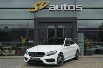 Mercedes-Benz C-klasse C200 AMG 184pk Panoramadak Burmester  beschikbaar voor biedingen