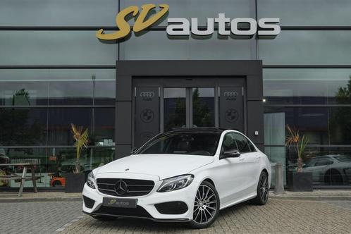 Mercedes-Benz C-klasse C200 AMG 184pk Panoramadak Burmester, Auto's, Mercedes-Benz, Bedrijf, Te koop, C-Klasse, 360° camera, ABS