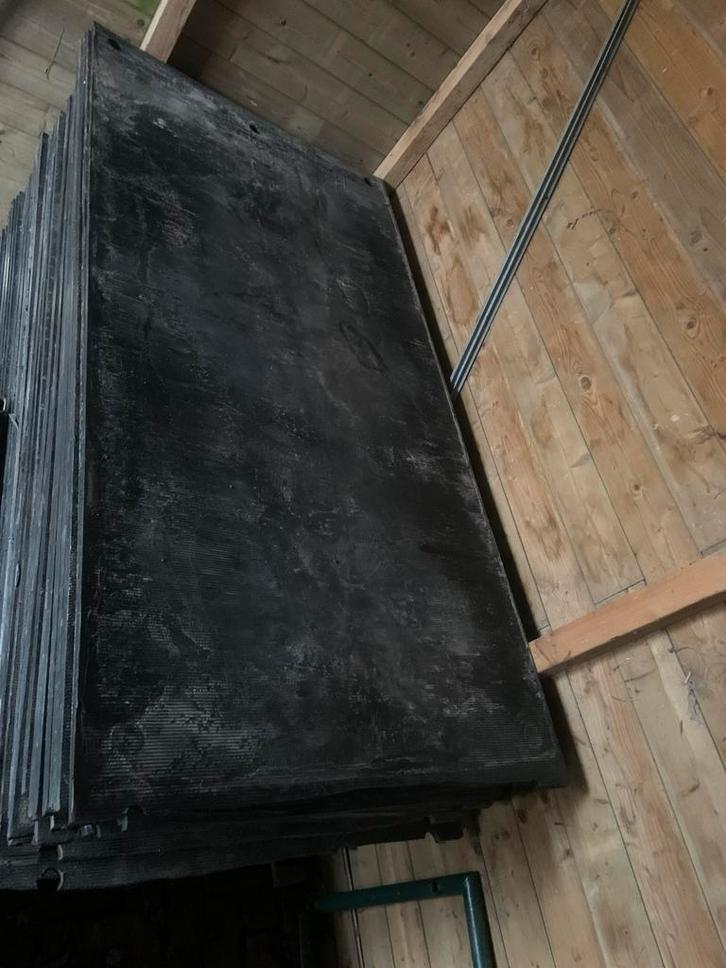 Kunstof rijplaten 2x1 meter 2 cm dik, Tuin en Terras, Terrasdelen en Vlonders, Zo goed als nieuw, Kunststof, Ophalen