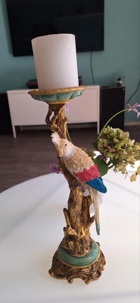 Vogel Kandelaar, Antiek en Kunst, Antiek | Kandelaars, Overige materialen, Ophalen of Verzenden