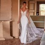 Aansluitende trouwjurk Céline €849 34 36 38 40 42 44, Ophalen, Nieuw, Wit, Trouwjurk