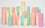Partij van 108 pastel Tupperware bekers ZONDER deksel, Ophalen of Verzenden, Gebruikt, Wit, Beker of Kan