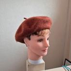 Bruine wollen baret - Stijlvol en warm!, Hoed, One size fits all, Ophalen of Verzenden, Onbekend