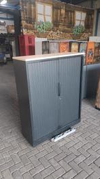 Zwarte metalen roldeurkast , archiefkast, Huis en Inrichting, Kasten | Roldeurkasten en Archiefkasten, Gebruikt, 100 tot 150 cm