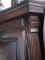 kast met geslepen glas deur en 4 dichte deuren en  3 laden, Huis en Inrichting, Ophalen, Gebruikt, Barok