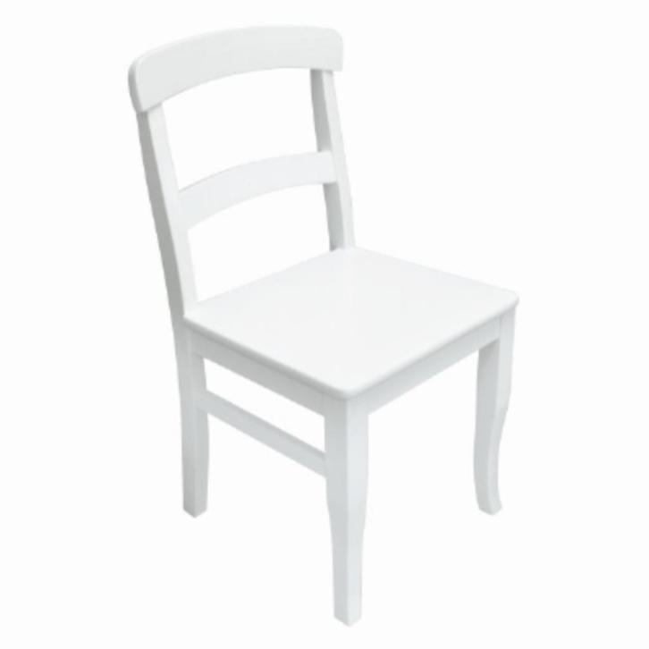set van 2 eetkamerstoelen Ardeche wit | Nieuw in doos, Huis en Inrichting, Stoelen, Nieuw, Twee, Hout, Wit, Ophalen of Verzenden