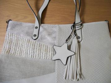 Damestas met 2 Hengsels - Grijs Beige - Mandoline - Nieuw beschikbaar voor biedingen