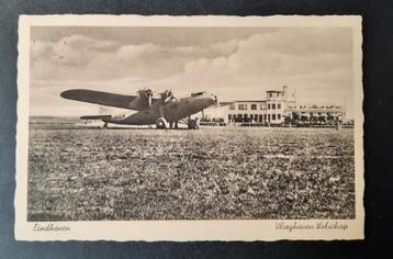 KLM ansichtkaart van de Fokker 36 op Welschap uit 1941 beschikbaar voor biedingen