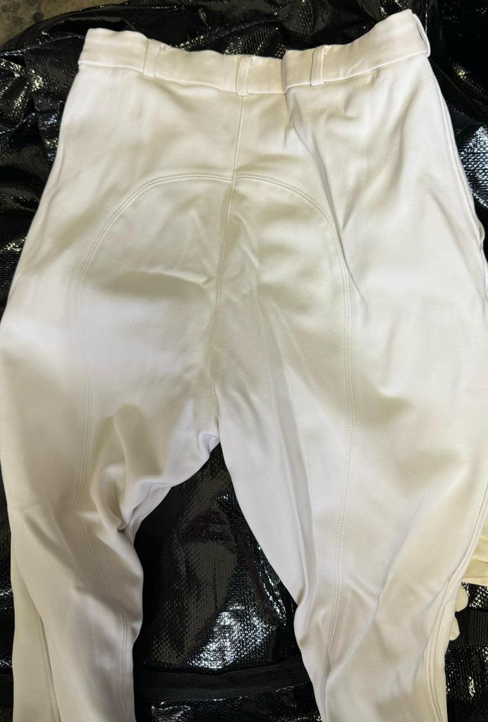 Witte rijbroek (wedstrijd proefje) maat 42, Dieren en Toebehoren, Paardrijkleding, Zo goed als nieuw, Ophalen of Verzenden