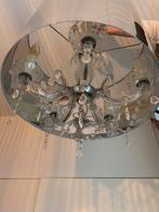 Elegante Kroonluchter met Kristallen, Huis en Inrichting, Lampen | Kroonluchters, Ophalen, Gebruikt, Glas