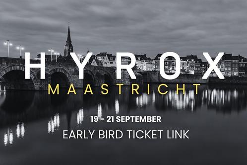 GEZOCHT: Hyrox maastricht solo men, Tickets en Kaartjes, Evenementen en Festivals, Eén persoon