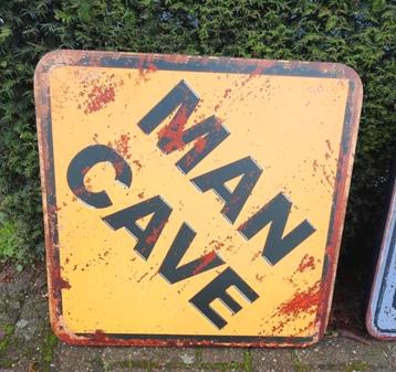 Groot Reclamebord Mancave  beschikbaar voor biedingen
