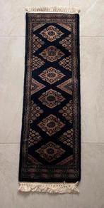 KARACHI tafelloper zwart/donkerblauw 94x30cm, Ophalen of Verzenden