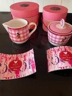 Best of mickey suikerpot en melkkan roze nieuw samen 10 euro, Ophalen, Overige figuren, Nieuw, Beeldje of Figuurtje