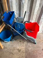 Dweilwagen met emmers, Huis en Inrichting, Schoonmaakartikelen, Ophalen of Verzenden, Dweilemmer, -bak, of -wagen