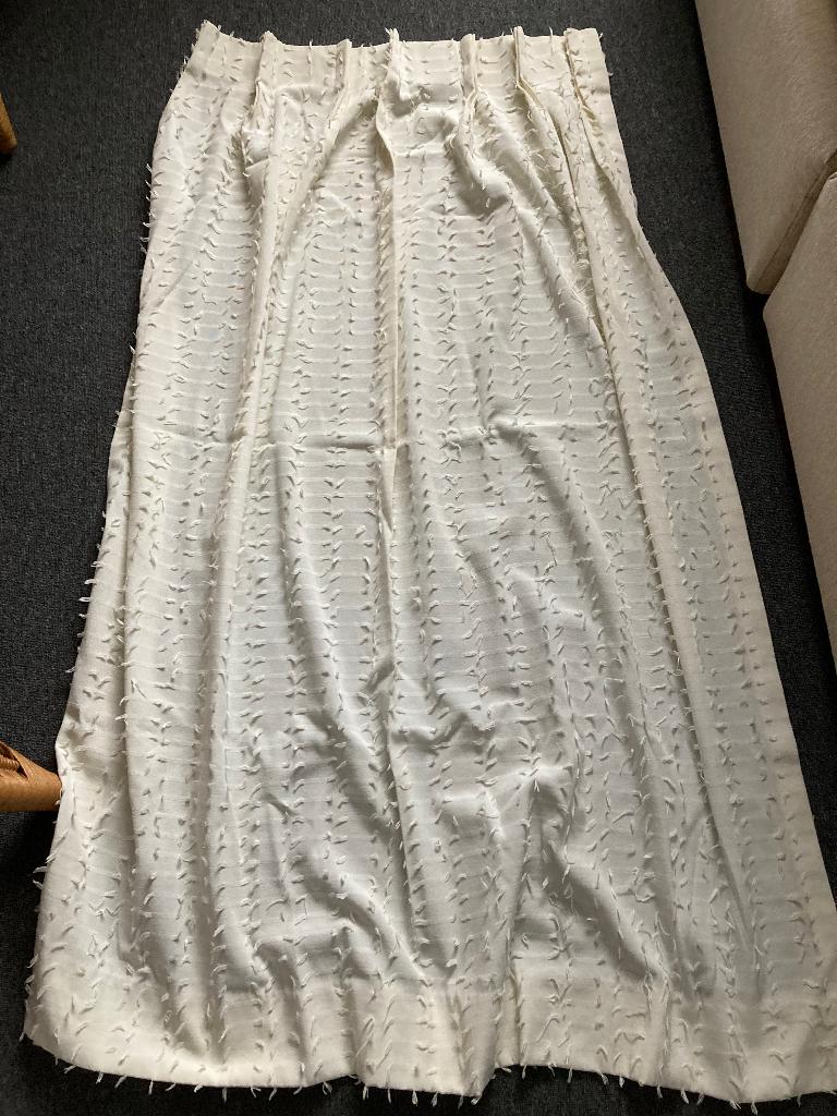 Gordijnen ecru, Ophalen, 100 tot 150 cm, 50 tot 100 cm, Zo goed als nieuw