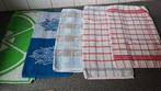 5 vintage handdoeken, Gebruikt, Blauw, N.v.t, N.v.t