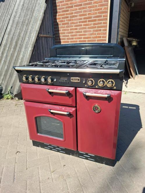 Falcon de luxe classic 90 fornuis nieuwstaat, Witgoed en Apparatuur, Fornuizen, Zo goed als nieuw, Vrijstaand, Gas, 5 kookzones of meer
