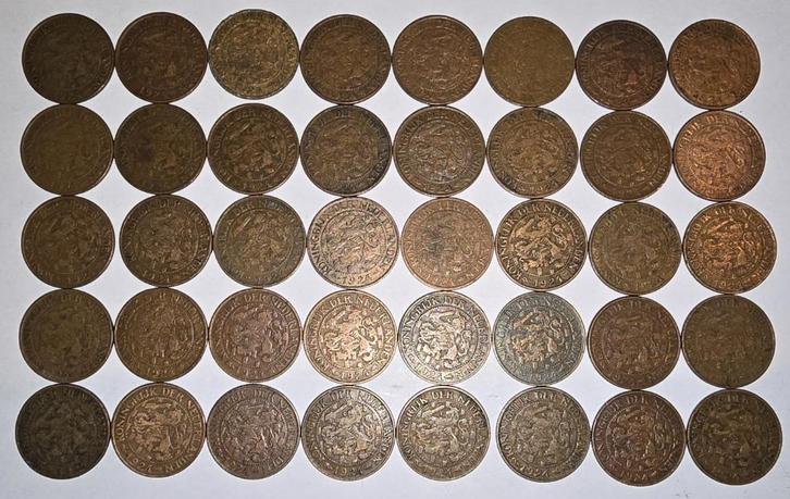 Nederland - 1 cent 1924 ZELDZAAM 40 stuks, Postzegels en Munten, Munten | Nederland, Setje, 1 cent, Koningin Wilhelmina, Ophalen of Verzenden