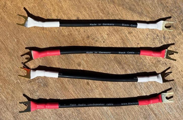 Black Cable Main bi-wire jumperset (ex-demo), Audio, Tv en Foto, Audiokabels en Televisiekabels, Zo goed als nieuw, Luidsprekerkabel