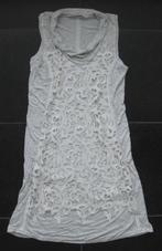 Beate Heymann jurk grijs met wit met kant, mouwloos, 40, Kleding | Dames, Maat 38/40 (M), Ophalen of Verzenden, Zo goed als nieuw