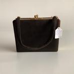 vintage suède minaudière met compartimentjes, Ophalen of Verzenden, Dames