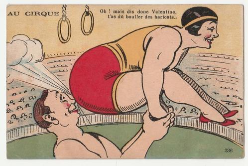 Circus.  Acrobaten., Verzamelen, Ansichtkaarten | Themakaarten, Ongelopen, 1920 tot 1940, Overige thema's, Verzenden