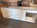 Keukenblok 230cm - Spoelkast, Openkast, Ladekast & Ovenkast, Ophalen, Nieuw, Wit