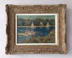 Schilderij REPRO Claude Monet Le Basin d'Argenteuil, Ophalen of Verzenden
