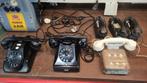 Partijtje oude bakelieten telefoons., Telecommunicatie, Vaste telefoons | Niet Draadloos, Ophalen of Verzenden, Gebruikt, Met draaischijf