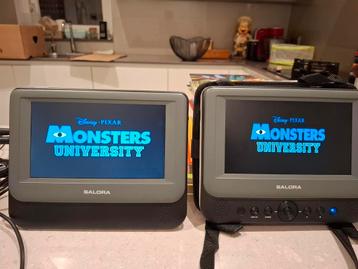 salora draagbare videospeler met twee 7 inch schermen. beschikbaar voor biedingen