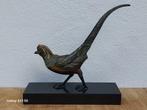 Groot art Deco fazant beeld op marmer, Antiek en Kunst, Ophalen of Verzenden