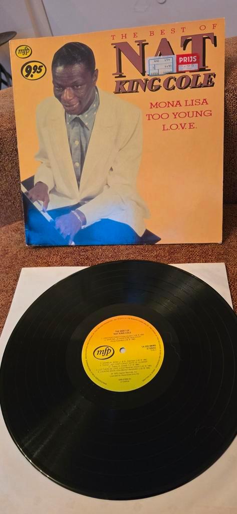 Lp/elpee  the best of nat king cole, Cd's en Dvd's, Vinyl | Pop, Zo goed als nieuw, 1960 tot 1980, 12 inch, Ophalen of Verzenden