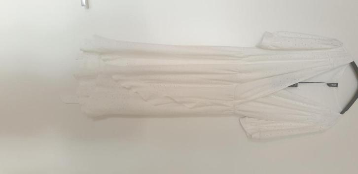 Shoeby mooi wit jurk met bewerking maat XL maat 40-42, Kleding | Dames, Rokken, Zo goed als nieuw, Maat 42/44 (L), Wit, Onder de knie