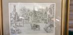 tekening brugge , door john de witte, Ophalen of Verzenden
