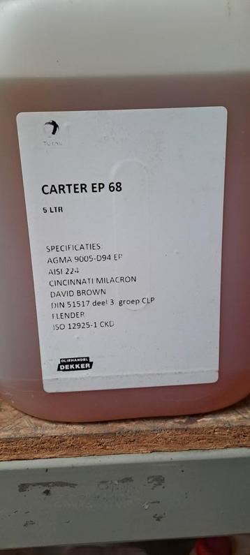 Carter EP 68 Olie - 5 Liter Restant beschikbaar voor biedingen