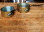Koperen steelpannetjes, Huis en Inrichting, Ophalen of Verzenden, Zo goed als nieuw, Overige materialen