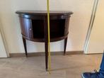 Half rond antiek donker noten houten tafel, Antiek en Kunst, Antiek | Meubels | Tafels, Ophalen