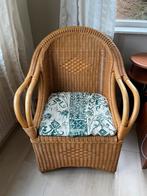 Rieten stoel, Huis en Inrichting, Stoelen, Ophalen, Gebruikt, Bruin, Riet of Rotan