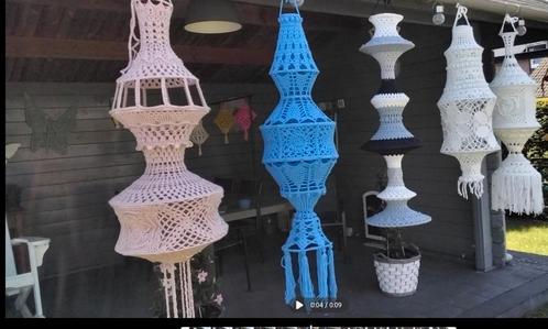 Gehaakte kroonluchter fuiklamp visnetlamp, Hobby en Vrije tijd, Breien en Haken, Nieuw, Haken, Overige typen, Ophalen of Verzenden