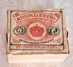 Nederland Oud Vintage Kroon Lucifers doosjes in origineel, Verzamelen, Ophalen of Verzenden, Zo goed als nieuw, Luciferdoosjes of -merken