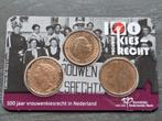 100 jaar vrouwenkiesrecht coincard, Postzegels en Munten, Munten | Nederland, Ophalen of Verzenden, Koningin Wilhelmina